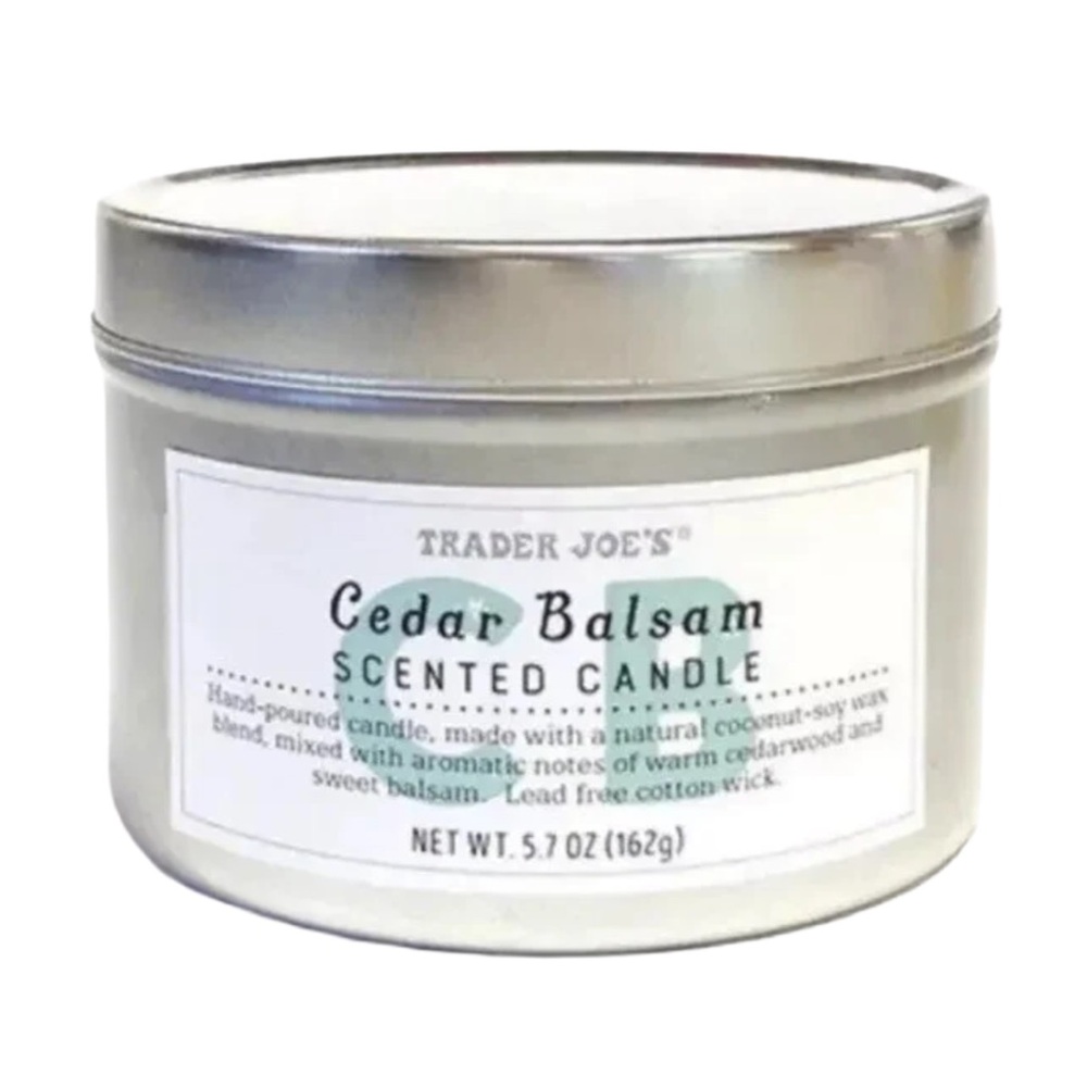 $9❤️‍🔥 LAST 1! Trader Joe’s Cedar Balsam Scented Candle NEW Christmas 2025 Scen